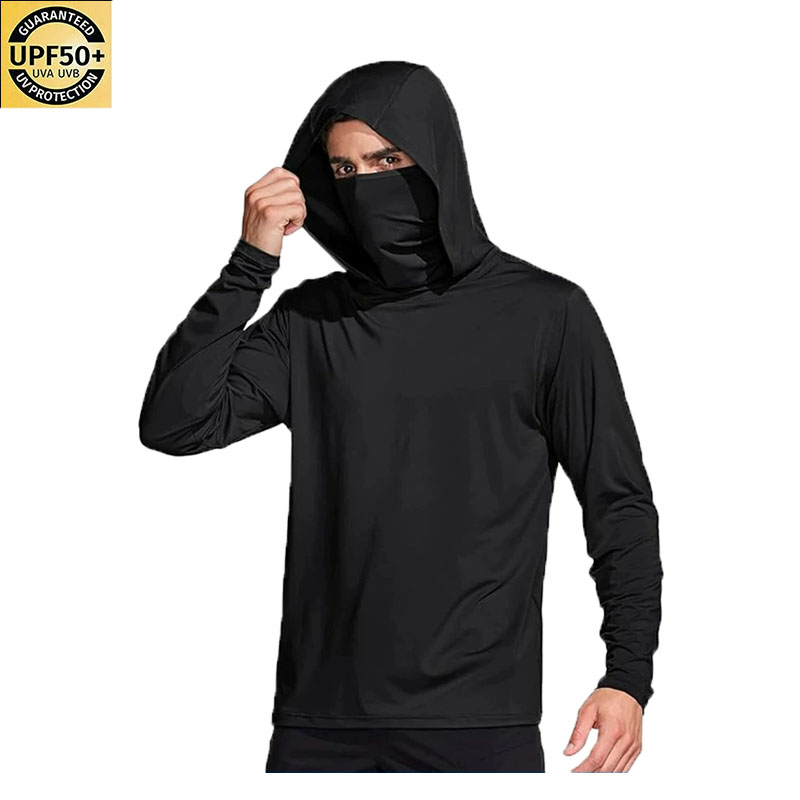 Men Solid Color Hooded Fishing - Fishing Mask Sun Protection recension och pris