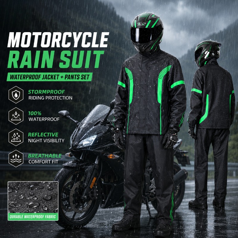 Motorcycle Rain Suit Waterproo - Fishing Rain Suit recension och pris